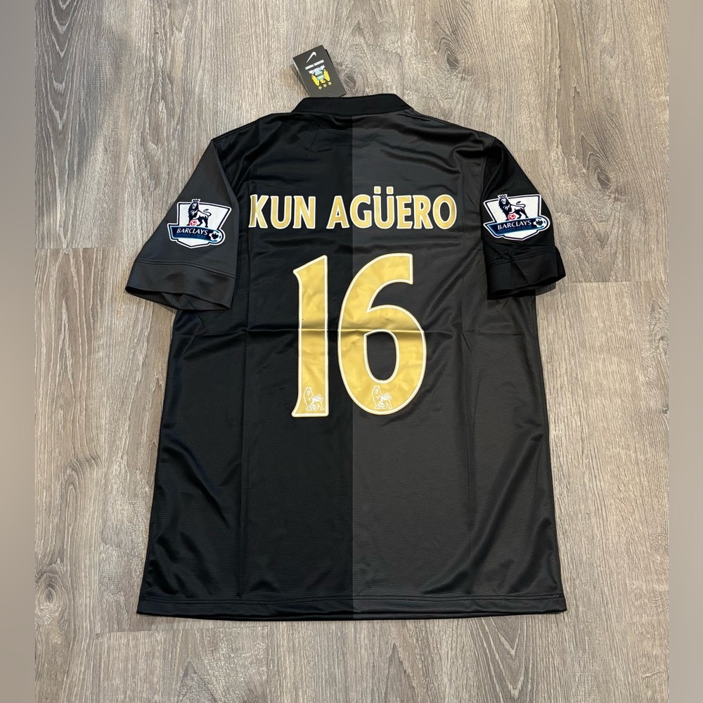 Sergio Aguero Manchester City Away Jersey 13/14